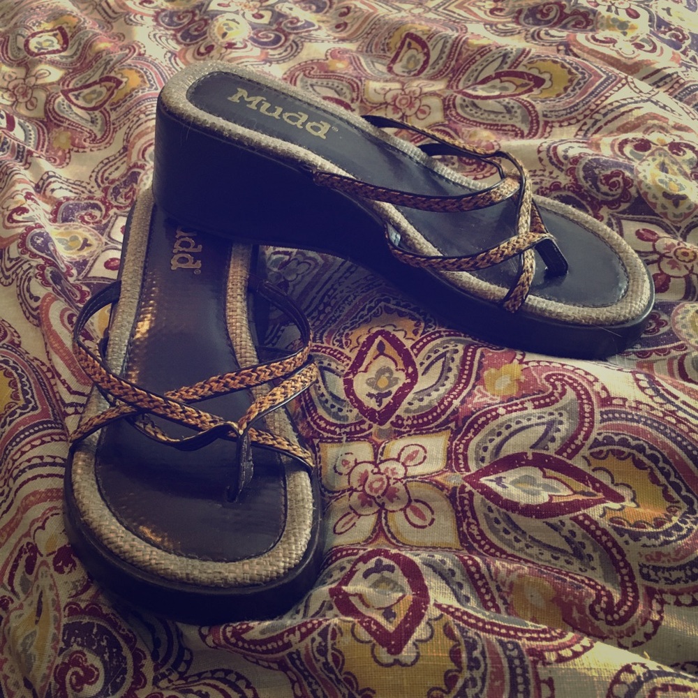 Vintage Mudd. wedges size 9